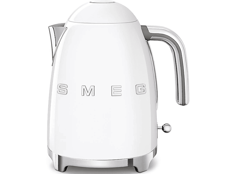Smeg KLF03WHEU, 50er Jahre Retro Style Wasserkocher (Weiß, 1.7 Liter, 2400 Watt)
