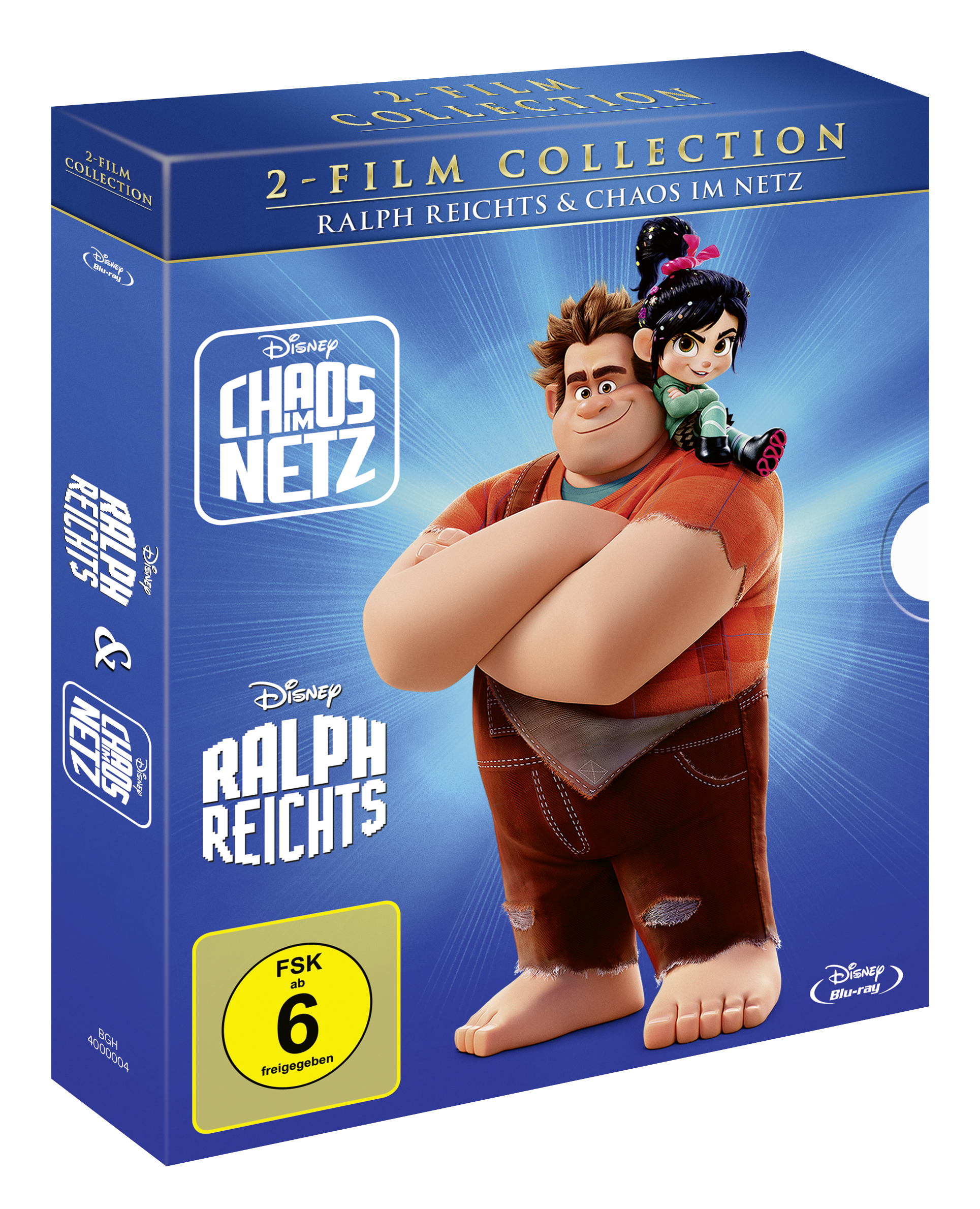 Eine DVD-Box mit den Filmen "Ralph Breaks the Internet" und "Wreck-It Ralph".