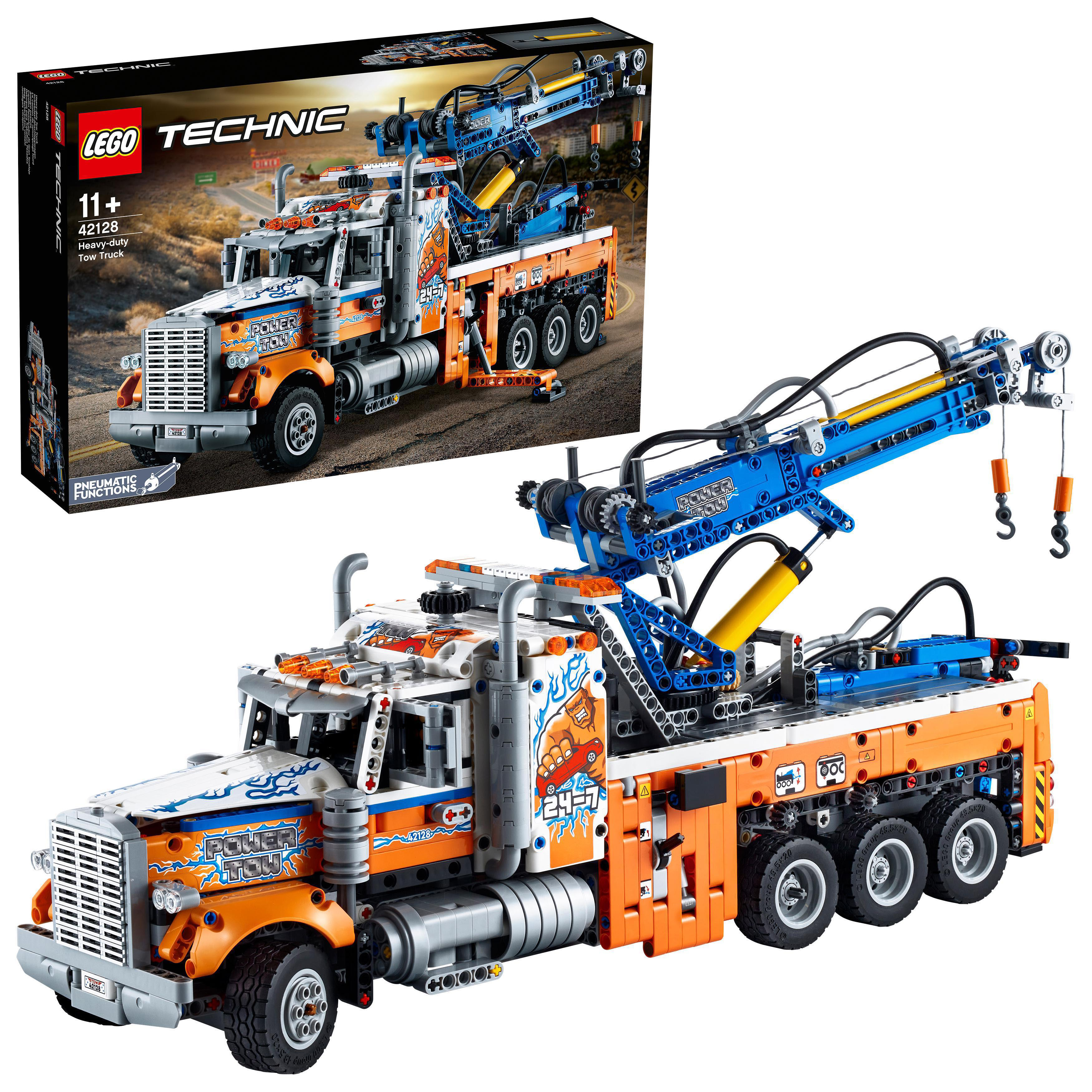 LEGO Technic 42128 Schwerlast-Abschleppwagen Bausatz, Mehrfarbig