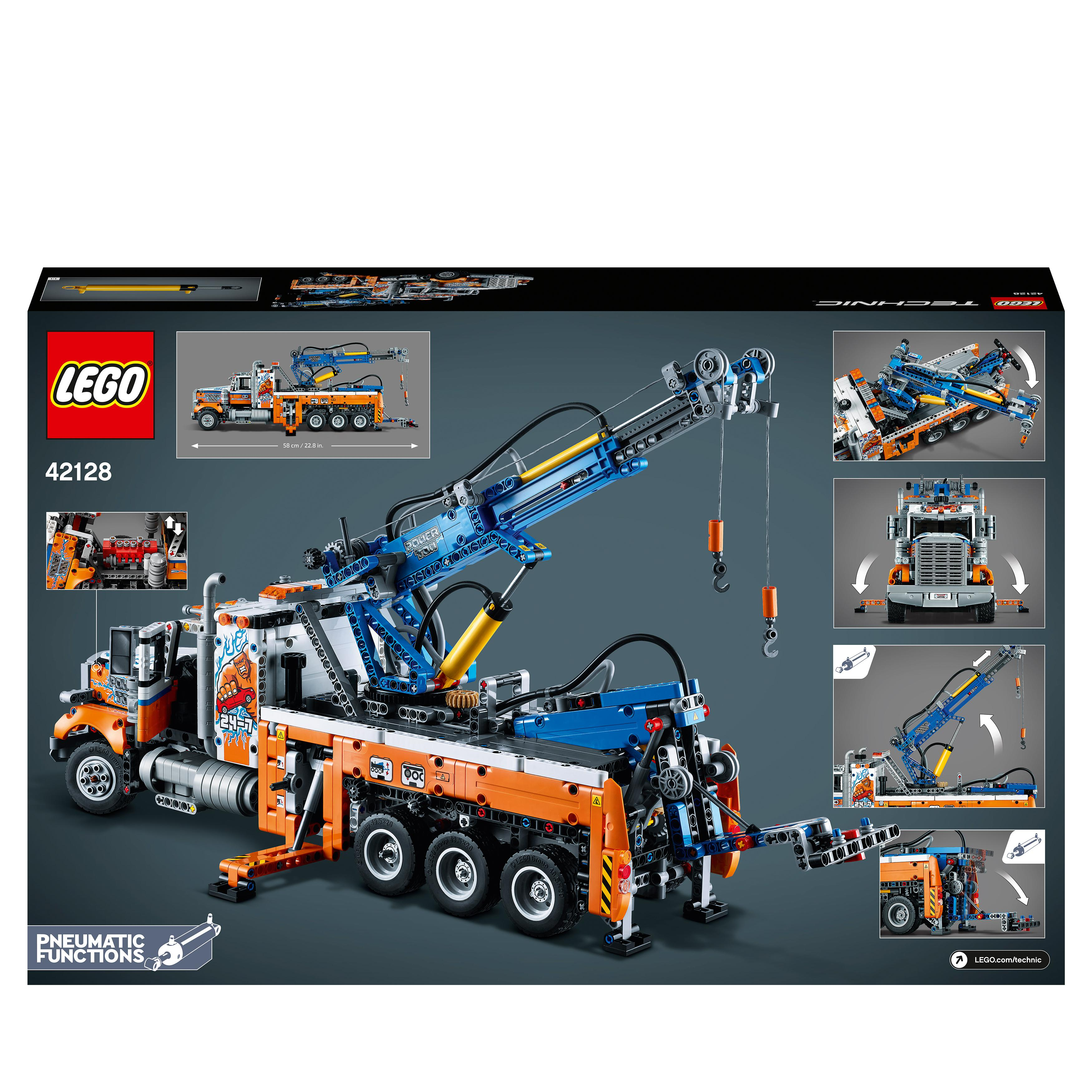 LEGO Technic 42128 Schwerlast-Abschleppwagen Bausatz, Mehrfarbig