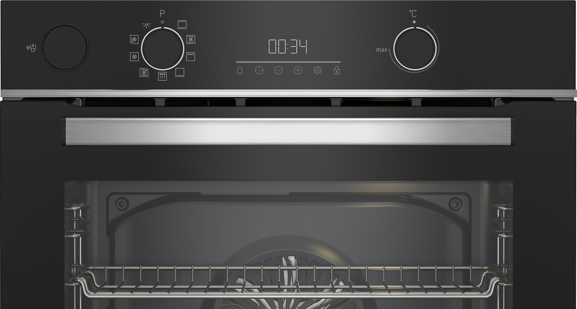 Horno - Beko BBIS13300XPE, 72 l, Integrable, Pirolítico + SteamShine®, Negro