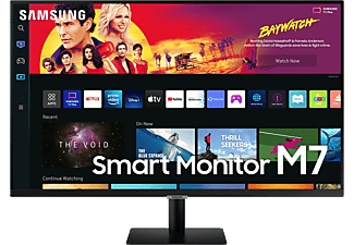 Monitor - Samsung LS32BM700UUXEN, 32" UHD 4K, 4 ms, 60 Hz, Wi-Fi 5, Bluetooth 4.2, 2x HDMI 2.0, 3x USB Hub, Negro