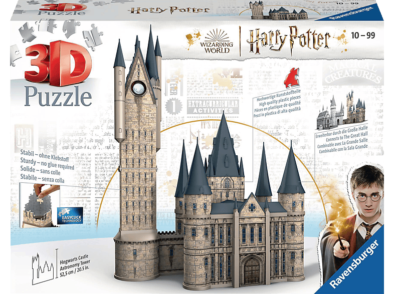 RAVENSBURGER Harry Potter Hogwarts 3D Puzzle Astronomieturm Schloss - Mehrfarbig