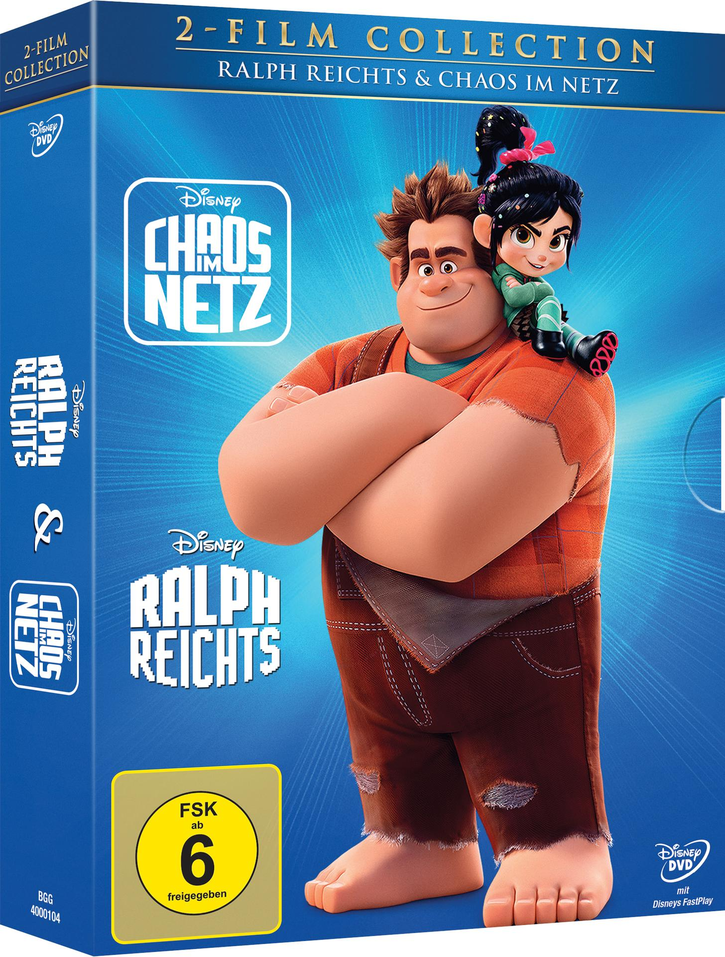DVD-Box-Set zum Film "Chaos im Netz", mit Ralph und Vanellope.
