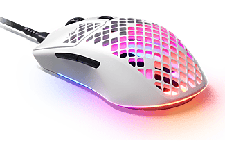 STEELSERIES Aerox 3 2022 edition gamer egér, USB-C, 200-8500 dpi, RGB, fehér (62603)