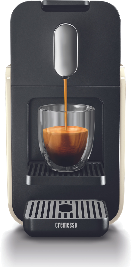 CREMESSO 3301249 Brava Cream White Kapszulás kávéfőző, 19 bar, 3 programozható gomb