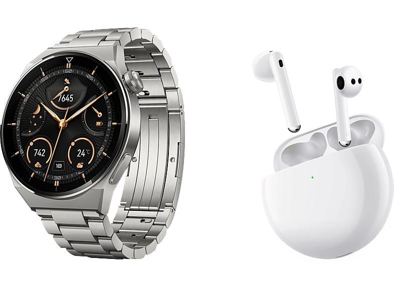 Smartwatch Huawei GT3 Classic 42 mm, GPS, 4 Gb, Bluetooth, Oro Blanco