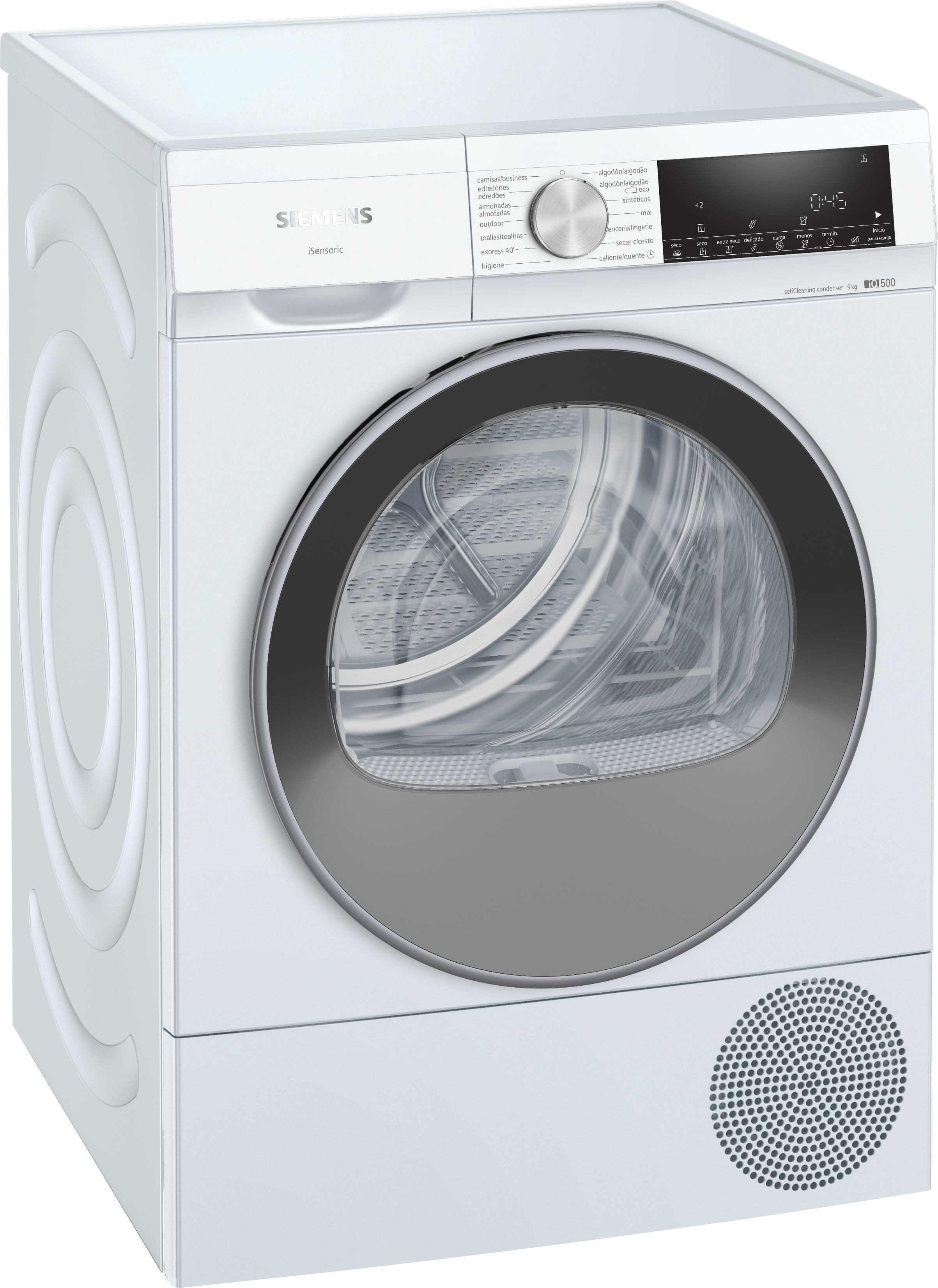 Secadora Siemens Wq33g2d0es bomba de calor 8 kg display led iq500 blanco condesación wq35g200es