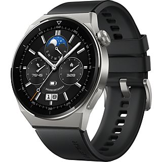 REACONDICIONADO B: Smartwatch - Huawei Watch GT3 Pro Sport 46mm, Esfera de zafiro, Fluoroelastómero negro