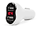 MNC 55054WH 2XUSB szivargyújtó adapter feszültségmérővel fehér