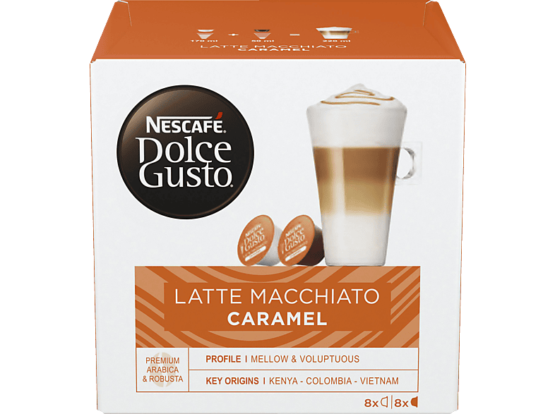 DOLCE GUSTO 12136917 Latte Macchiato Karamel Kaffeekapseln (NESCAFÉ® Dolce Gusto®)