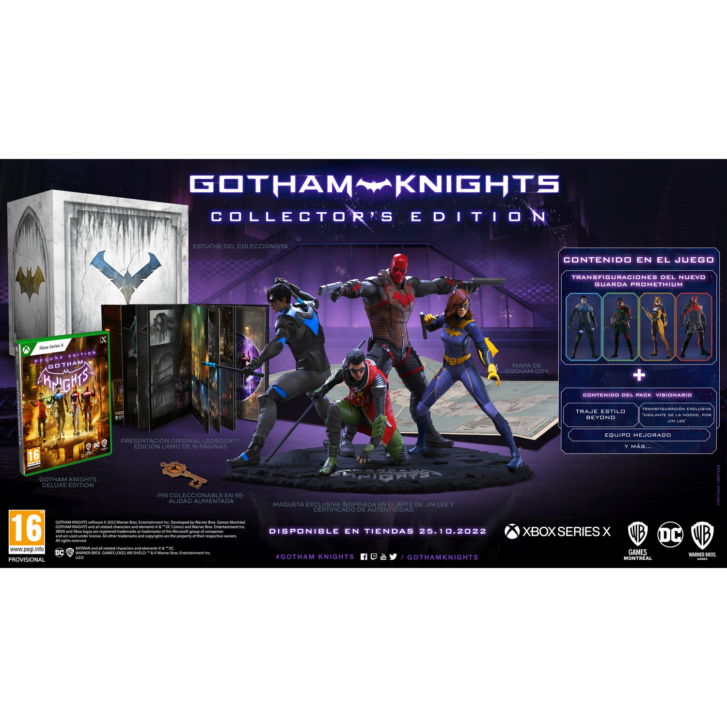 Caja del juego Gotham Knights Collector's Edition.