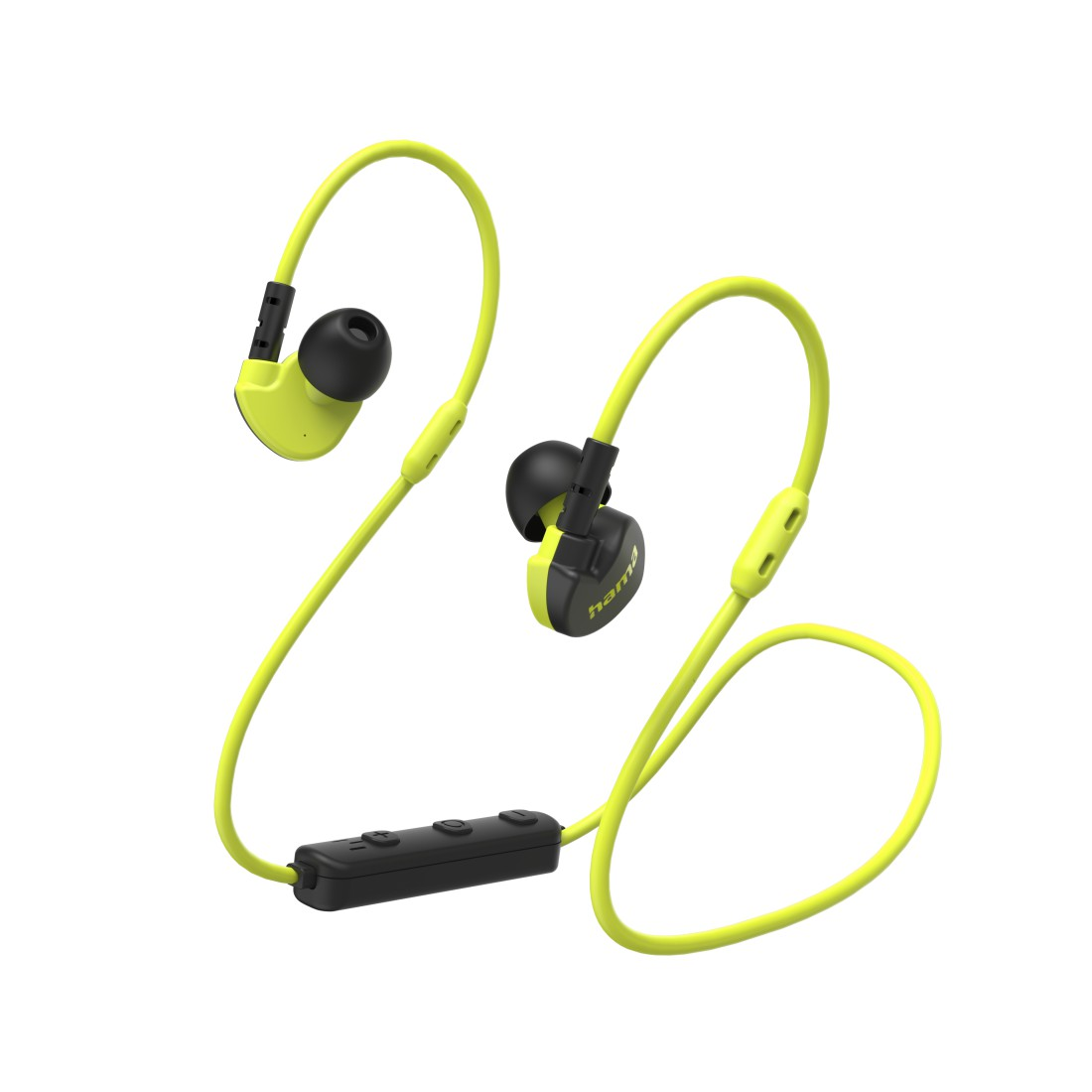 Athletics, Schwarz/Gelb In-ear Kopfhörer Freedom Bluetooth HAMA