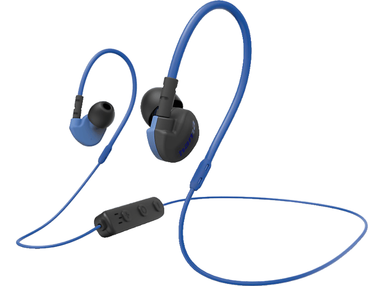 Schwarz/Blau Kopfhörer Bluetooth In-ear Freedom HAMA Athletics,
