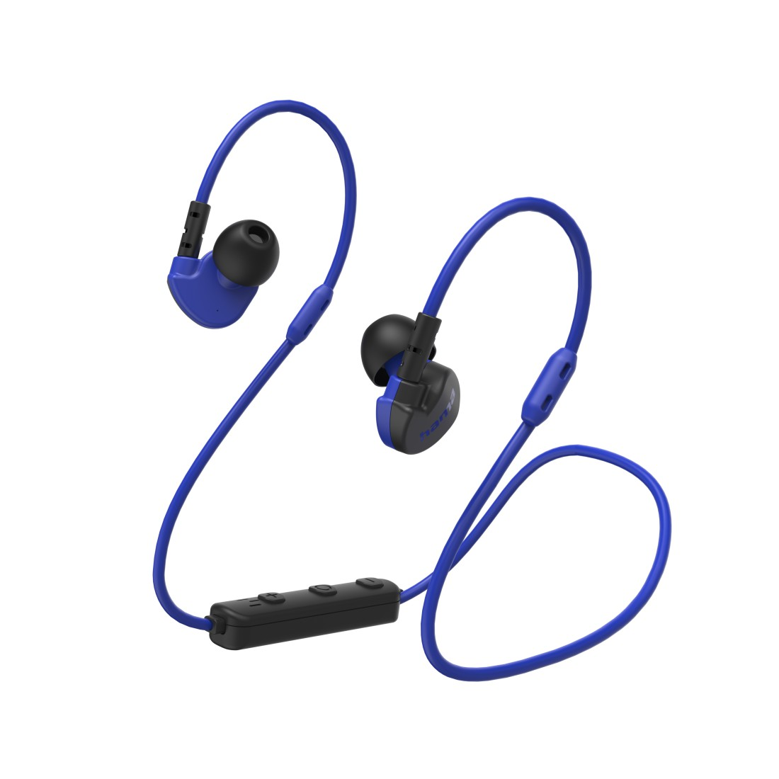 Athletics, Kopfhörer Schwarz/Blau Freedom In-ear HAMA Bluetooth