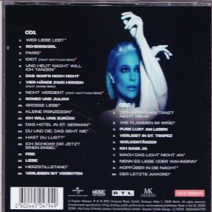 CD-Cover mit Frauenbild und Titelliste. Listet die Songs von CD1 und CD2 auf. Universal Music-Logo.