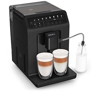 Cafetera superautomática - Krups EA897B10 Evidence ECO Design, 1450 W, 15 bar, 2.9 L, 8 Programas, Función 2 tazas, Negro