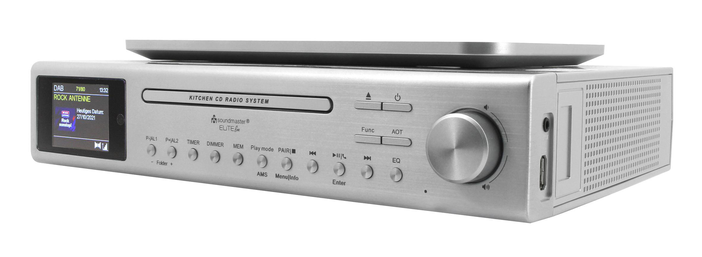 Silber Radio, digital, DAB+, FM, SOUNDMASTER UR2180SI Bluetooth,