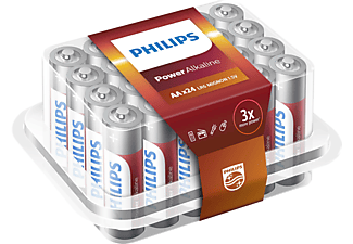PHILIPS 693077 24 PCS POWERLIFE PVC BOX LR6P AA Batterie, Alkaline, 1.5 Volt