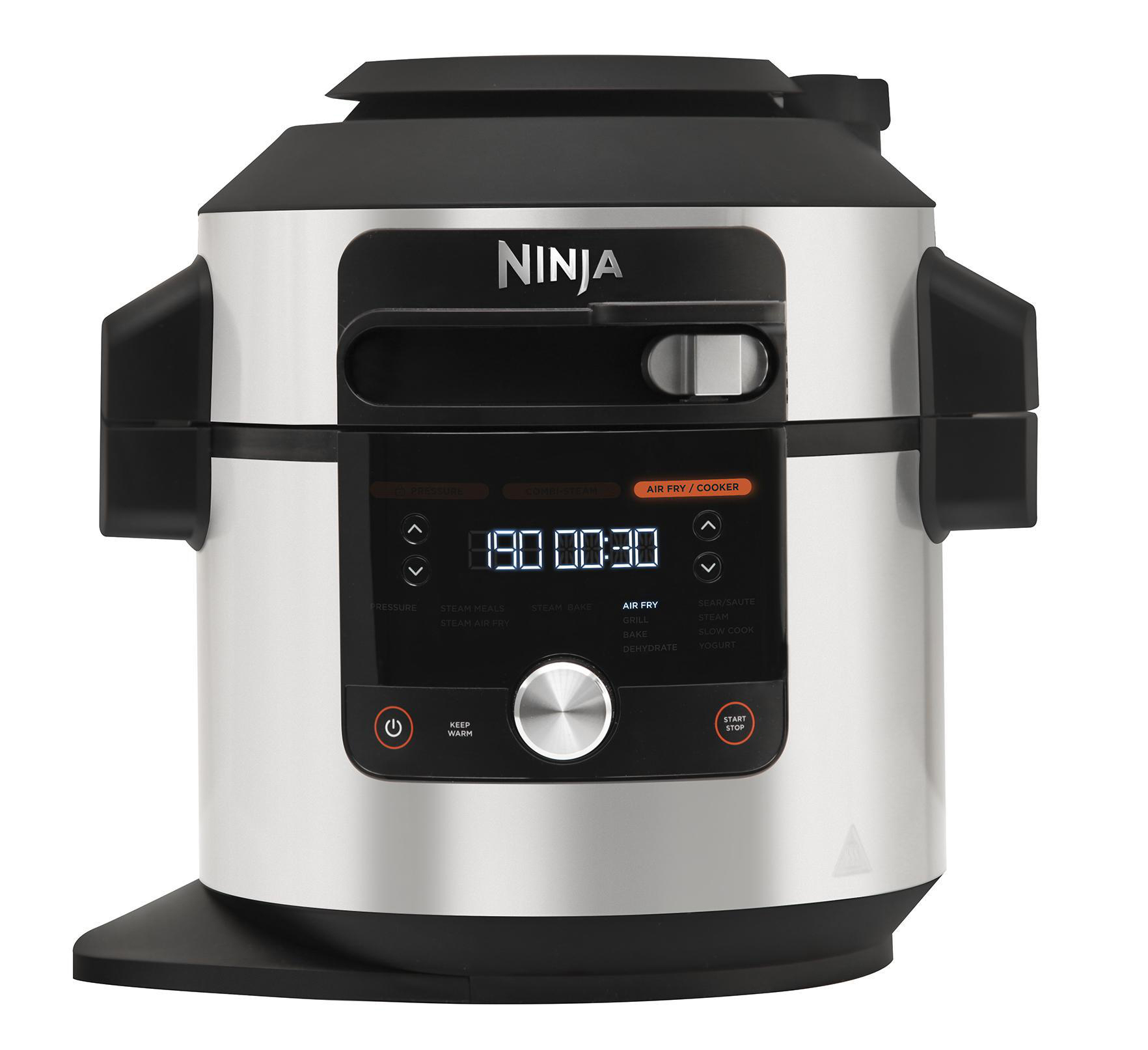 NINJA Foodi MAX SmartLid (1760 Watt) Multikocher Multikocher Edelstahl/Schwarz 12-in-1