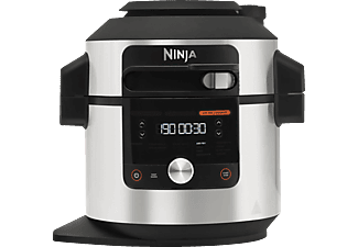 NINJA Ninja Foodi MAX 12-in-1 SmartLid Multikocher Multikocher Edelstahl/Schwarz (1760 Watt)