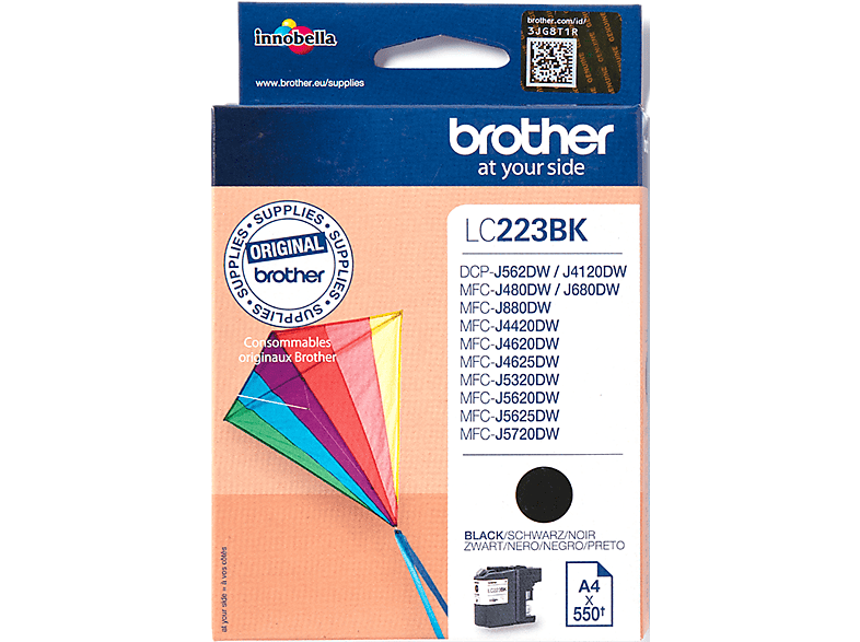 Brother Lc223bk Zwart