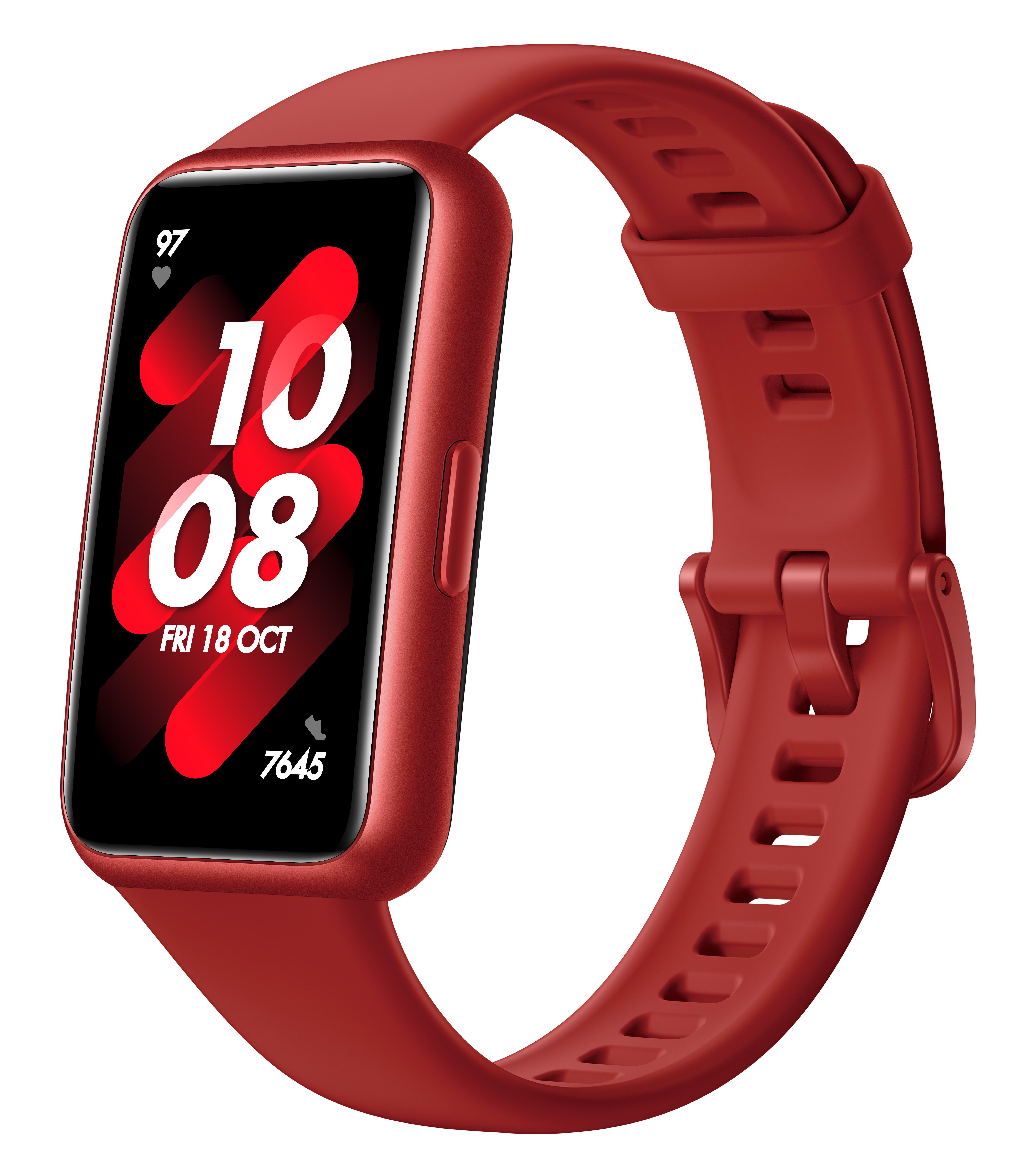HUAWEI Band 7, Fitness Tracker, Unisex, Flame Red