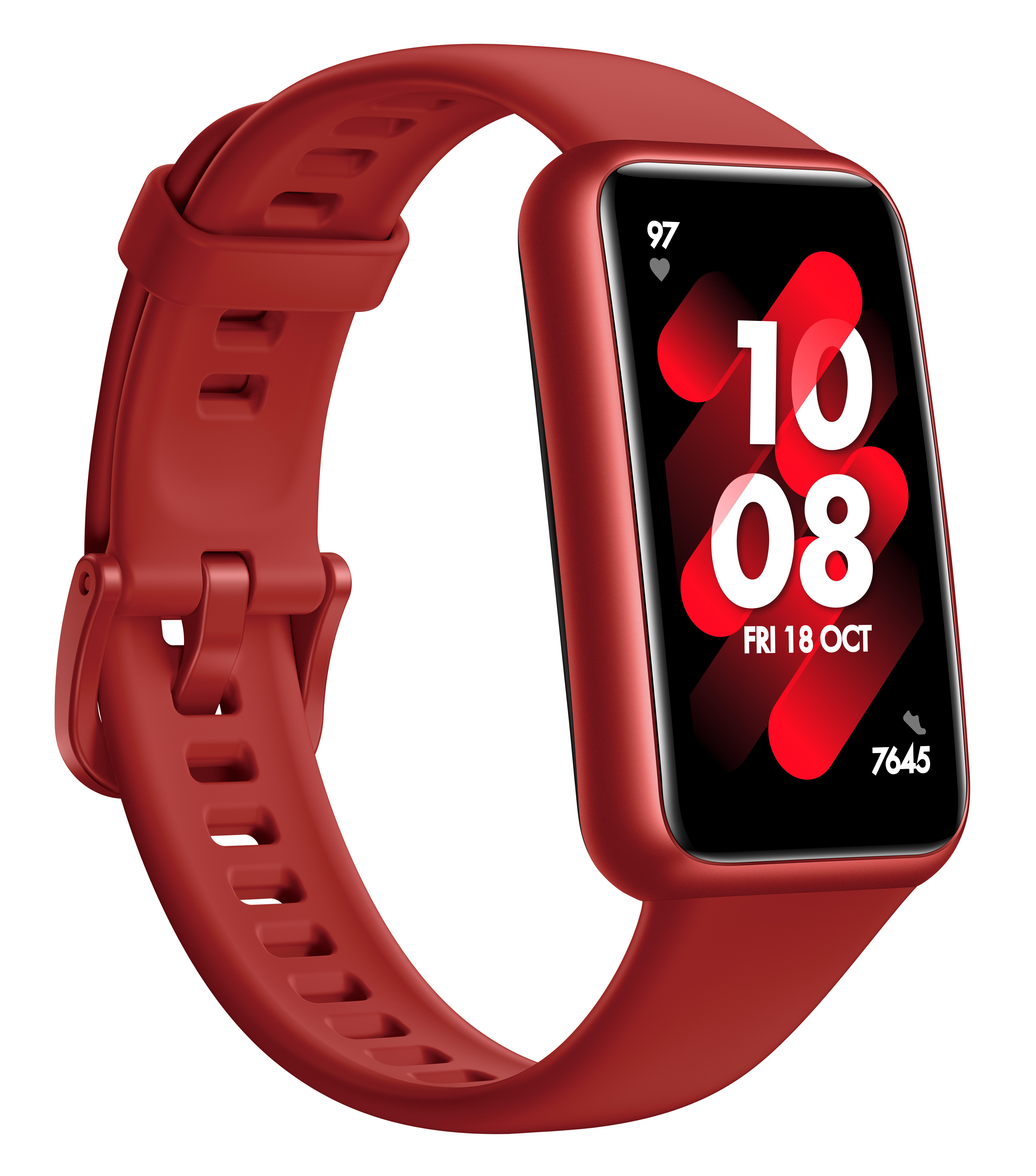 HUAWEI Band 7, Fitness Tracker, Unisex, Flame Red