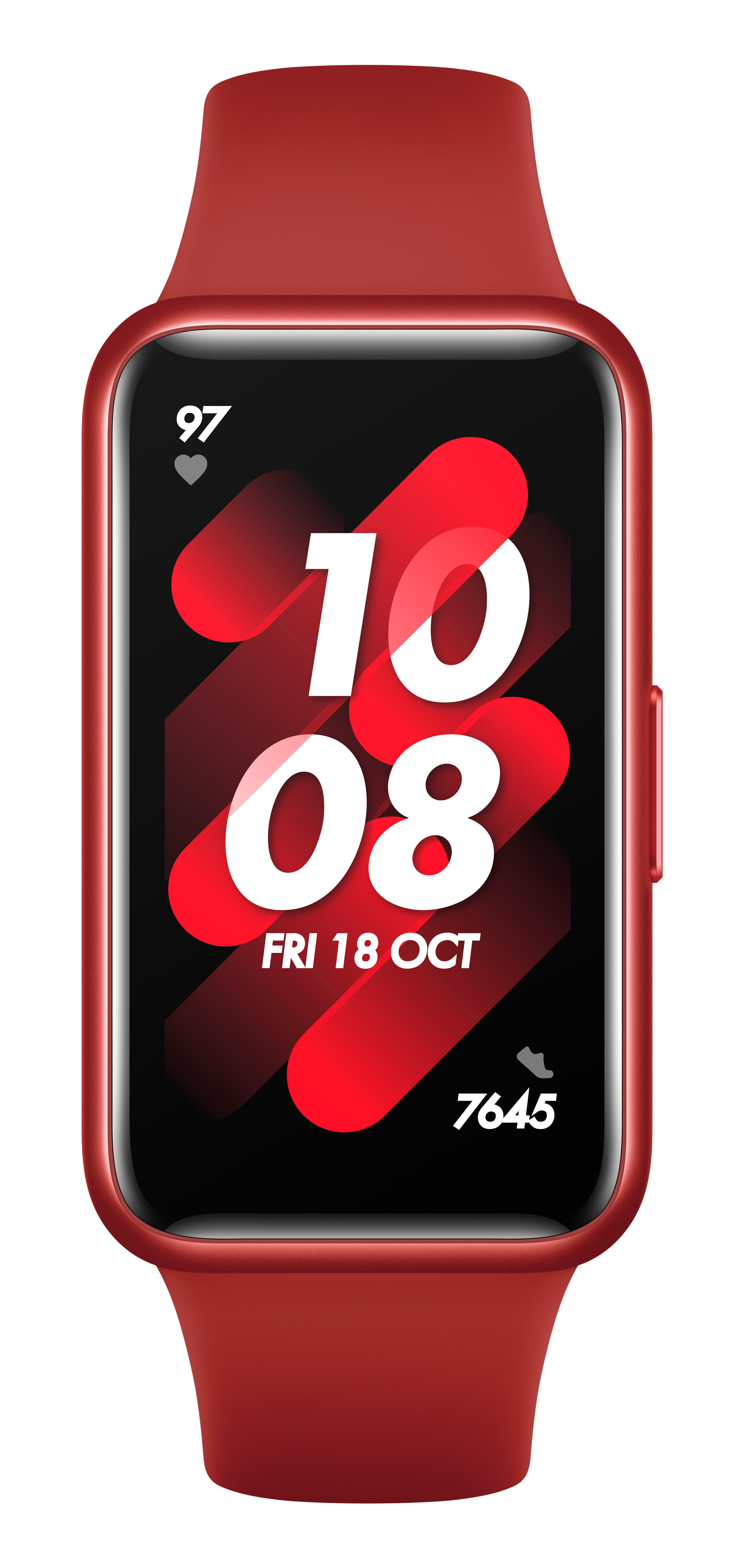 HUAWEI Band 7, Fitness Tracker, Unisex, Flame Red