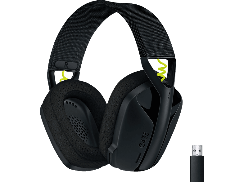 LOGITECH G435 LIGHTSPEED Kompatibel mit PS4, Bluetooth und kabelloses, Atmos, Handy, PC, Gaming-Headset Schwarz Over-ear Dolby PS5