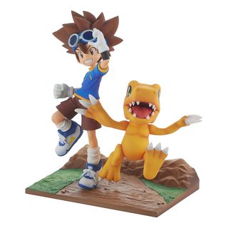 BANPRESTO Digimon - DXF Adventure Archives : Taichi Yagami & Agumon (15 cm) - statue (Multicolore)
