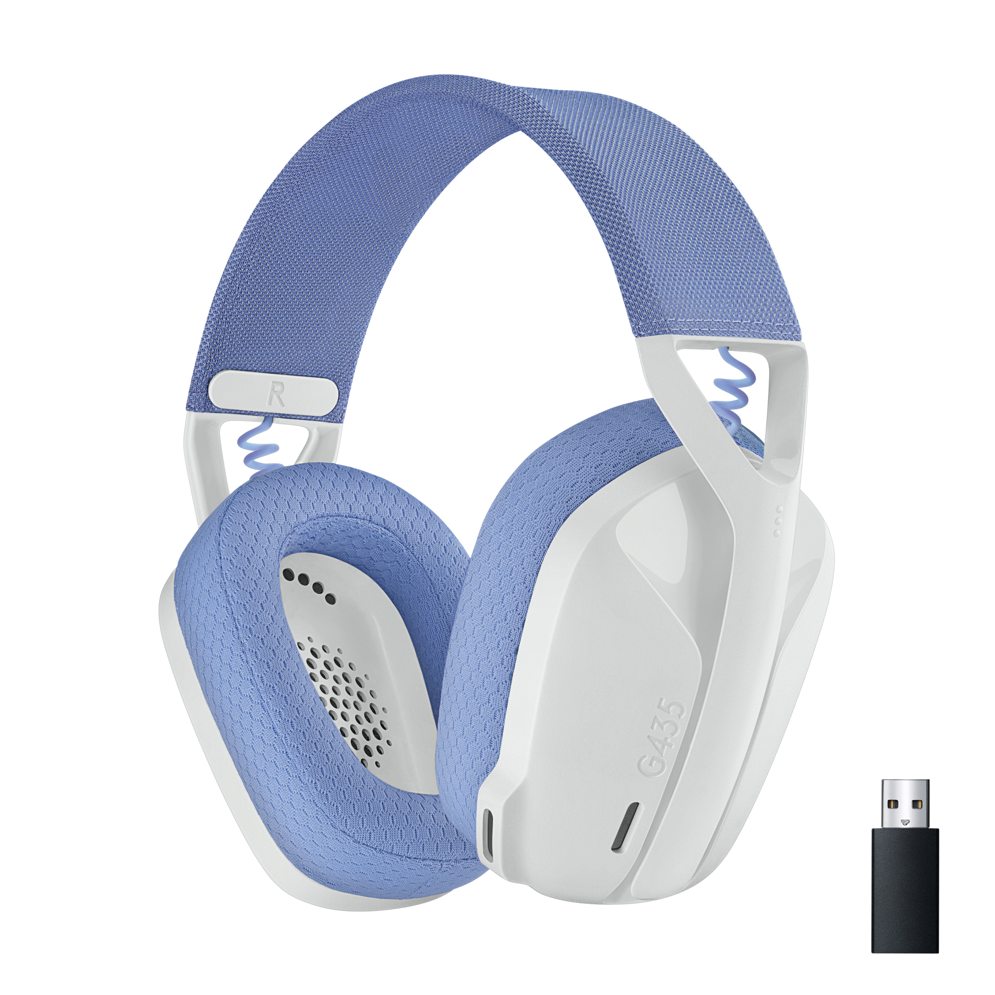 Dolby kabelloses, Handy, LIGHTSPEED und PS5 PS4, Gaming-Headset LOGITECH G435 Weiß Over-ear Bluetooth PC, Atmos, mit Kompatibel