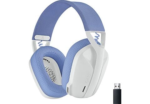 LOGITECH G435 LIGHTSPEED Kompatibel mit Dolby Atmos, PC, PS4, PS5 und  Handy, kabelloses, Over-ear Gaming-Headset Bluetooth Weiß | MediaMarkt