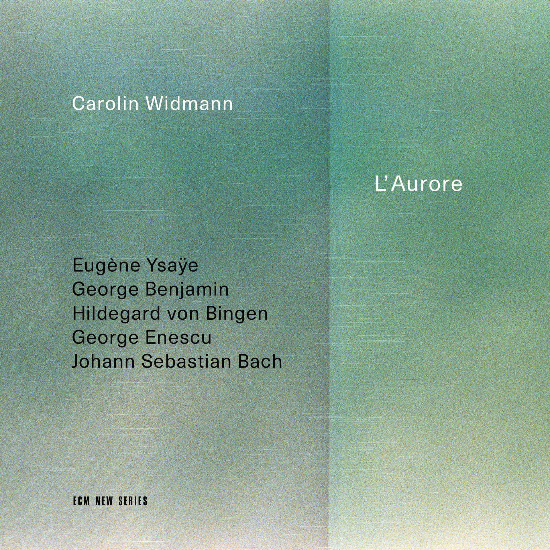 Albumcover mit Text über die Komponisten und Namen der Musiker.