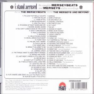 CD-Cover des Albums 'The Merseys And Beyond' mit Trackliste.