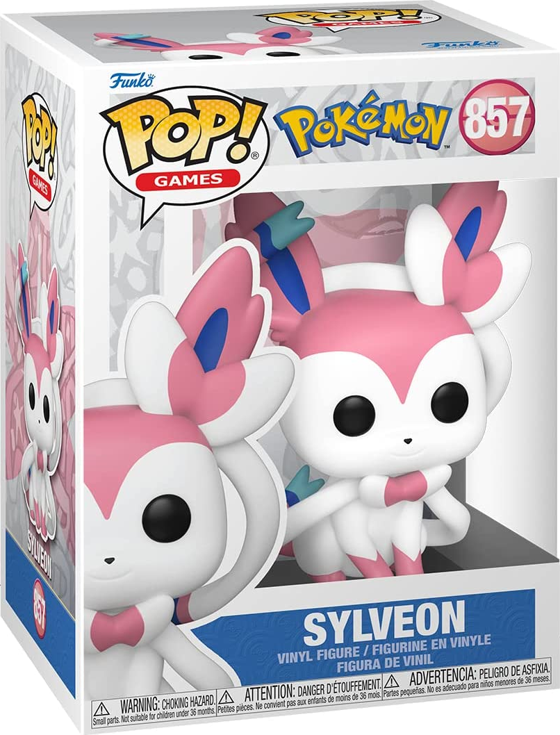 FUNKO POP! Games: Pokémon - Nymphali - Figurine de collection (Blanc/rose/bleu)