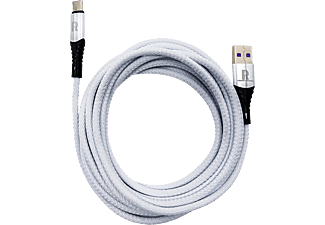 ROCKET GAMES USB-A USB-C - Cavo di ricarica e trasmissione dati (Bianco)