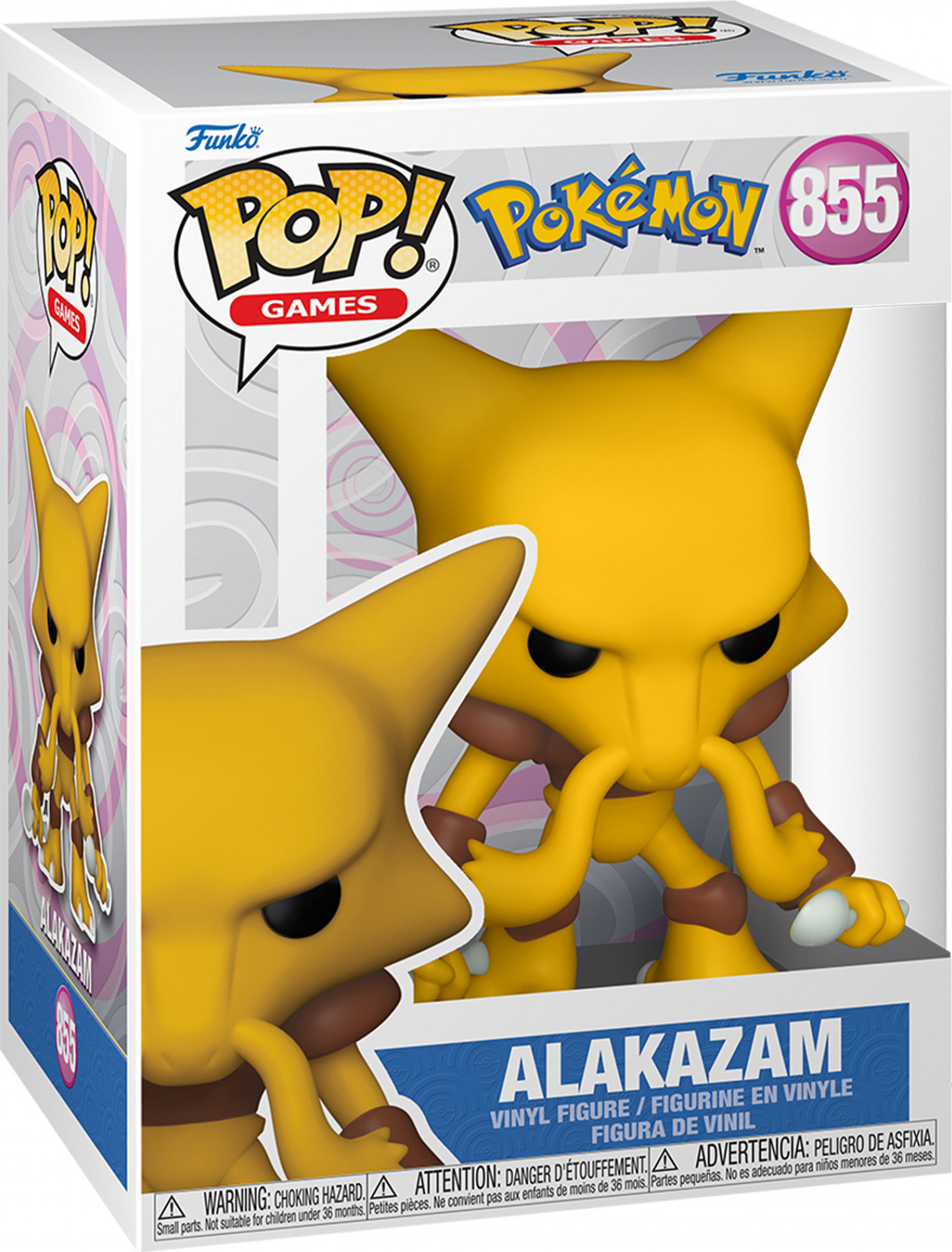 FUNKO POP! Games: Pokémon - Alakazam - Figurine de collection (Orange/brun/blanc)