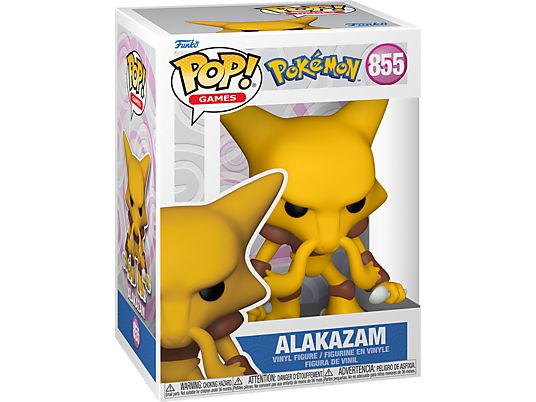FUNKO POP! Games: Pokémon - Alakazam - Figurine de collection (Orange/brun/blanc)