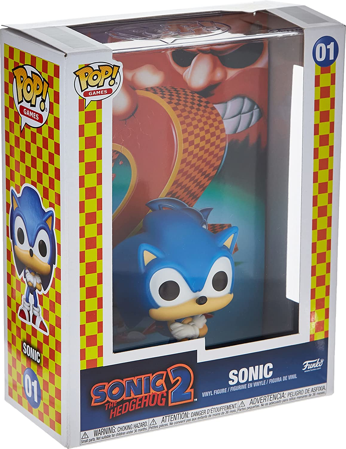 FUNKO POP! Games: Sonic - Sonic the Hedgehog 2 - Figurine de collection (Multicolore)