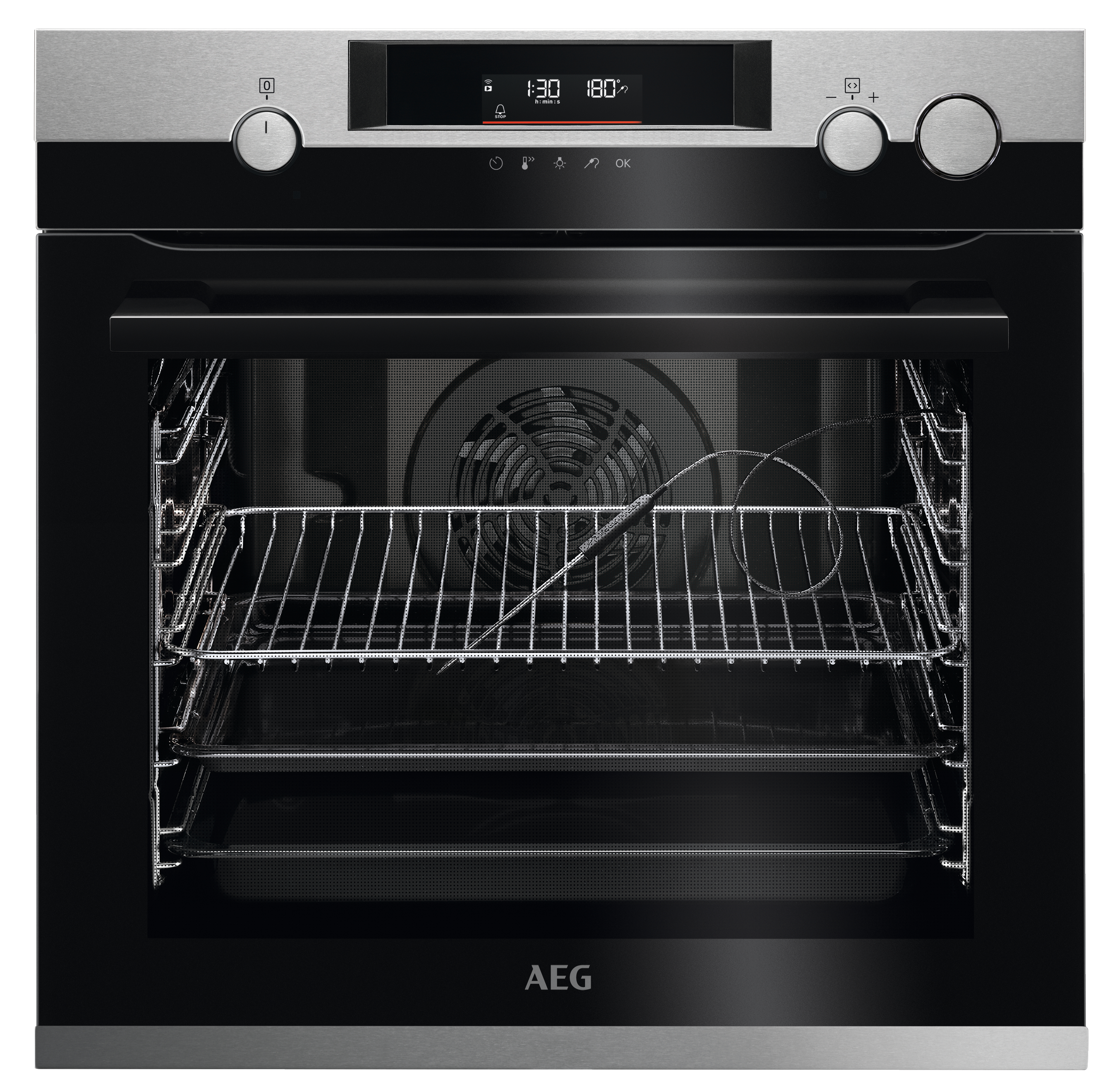 AEG BCO57501V2, Backofen (Einbaugerät, 72 l, 596 mm breit)