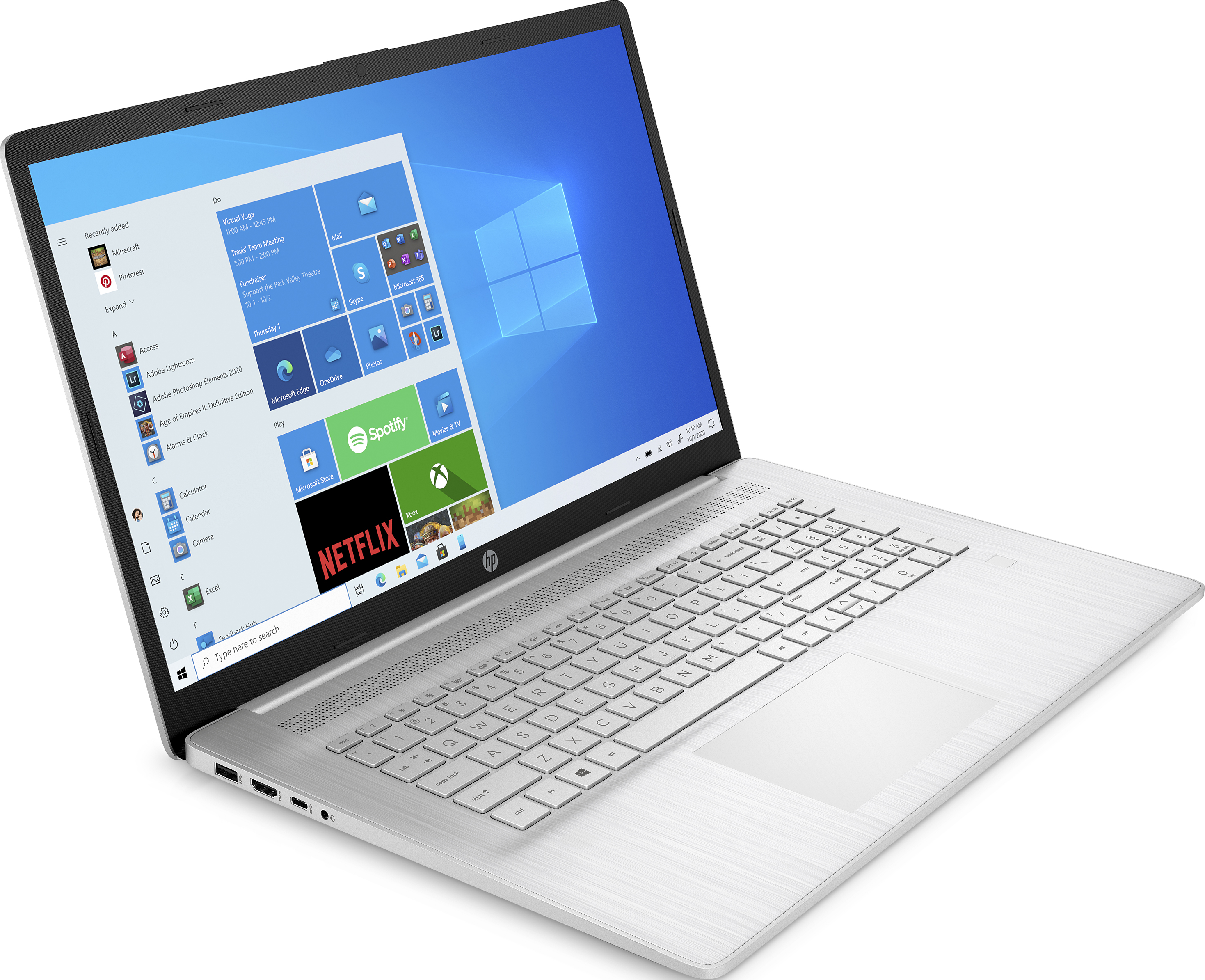 HP 17-cn2304nz - Notebook (17.3 ", 256 GB SSD, Natural Silver)