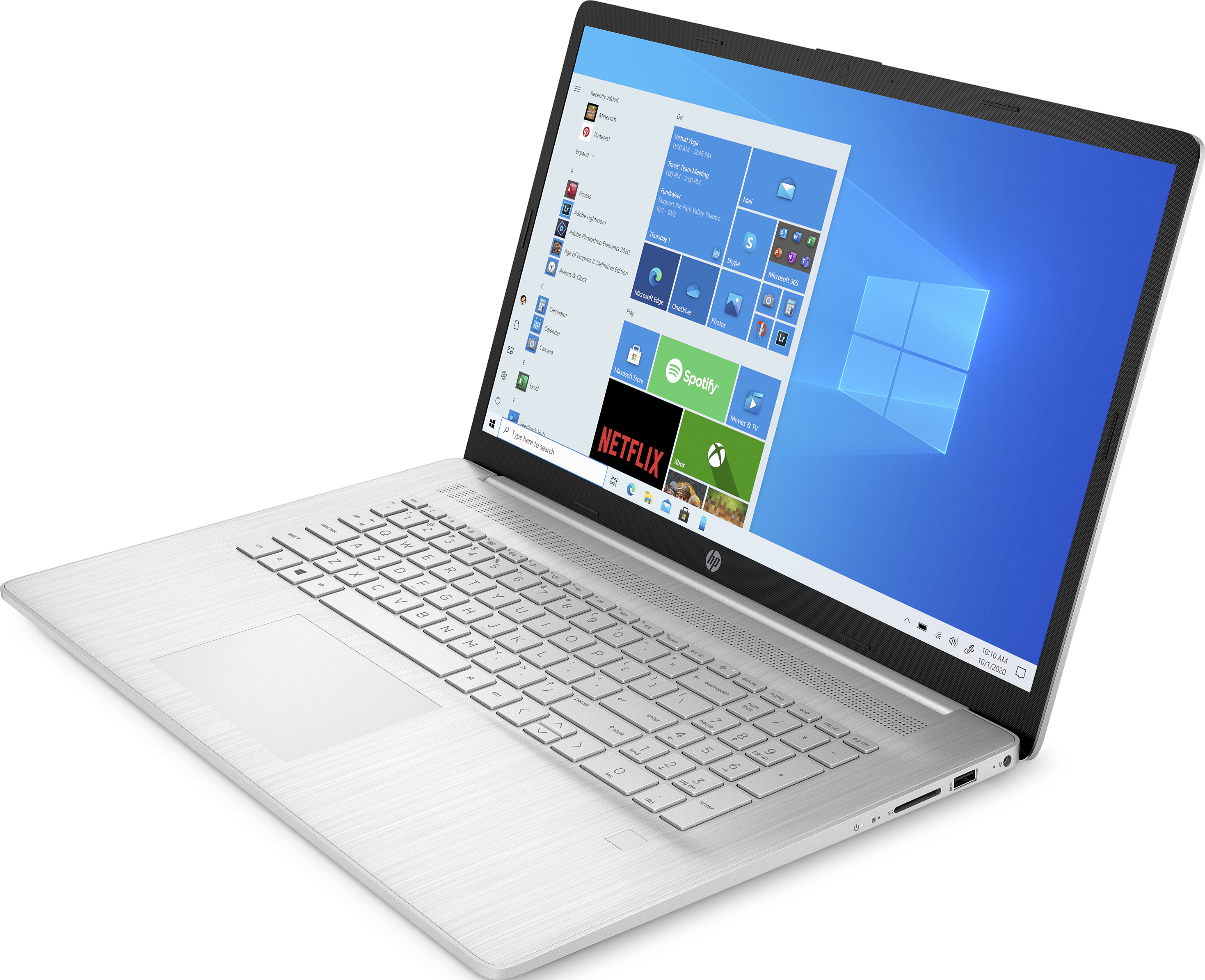 HP 17-cn2304nz - Notebook (17.3 ", 256 GB SSD, Natural Silver)