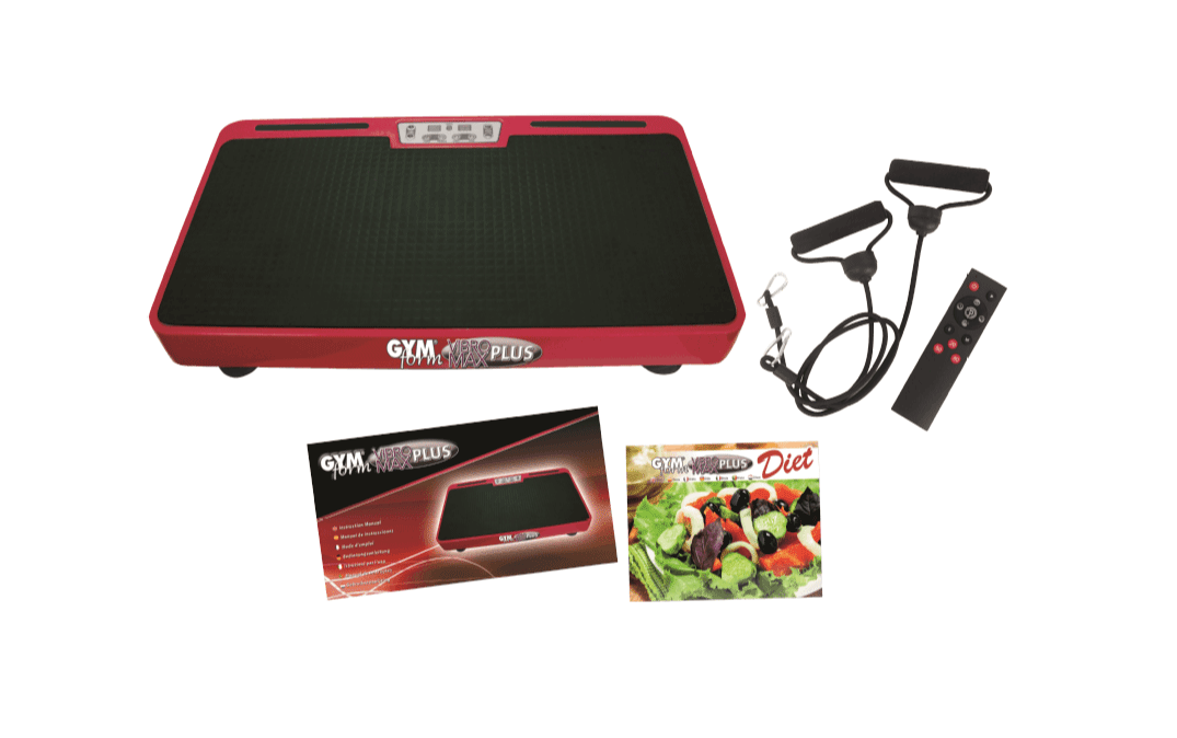 BEST DIRECT Gymform VIBROMAX Plus - Vibrationsplatte (Rot)