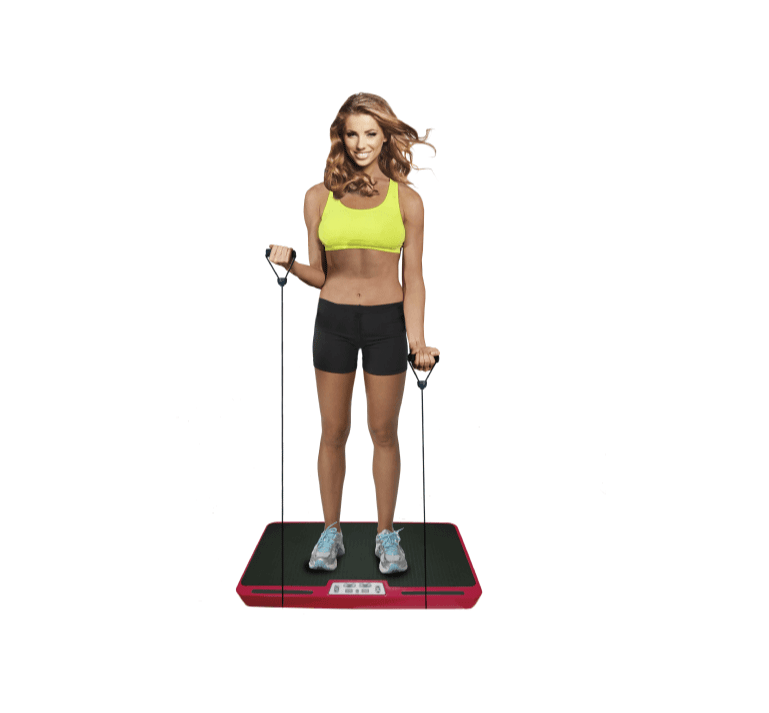 BEST DIRECT Gymform VIBROMAX Plus - Vibrationsplatte (Rot)