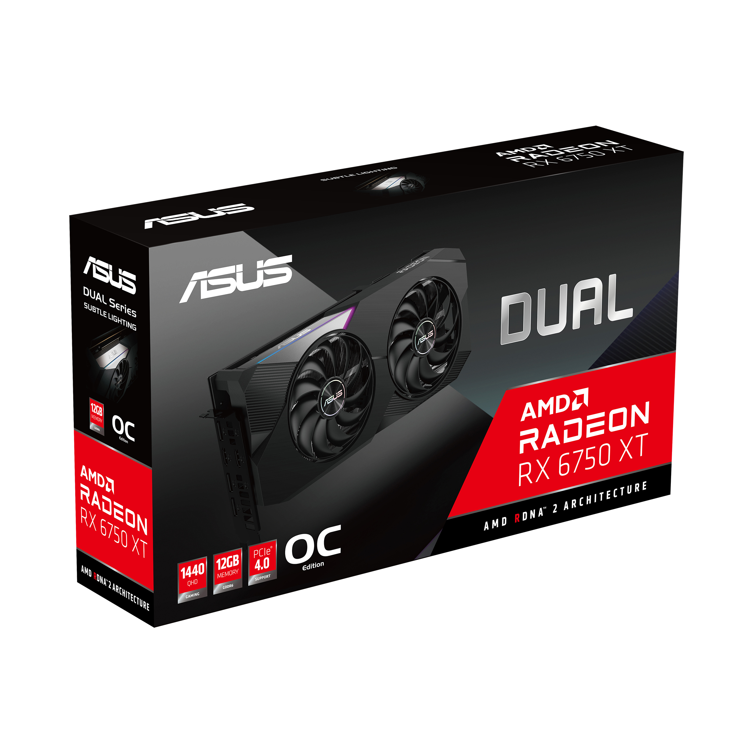 ASUS Radeon Dual RX6750XT O12G (90YV0HK0-M0NA00) (AMD, Grafikkarte)