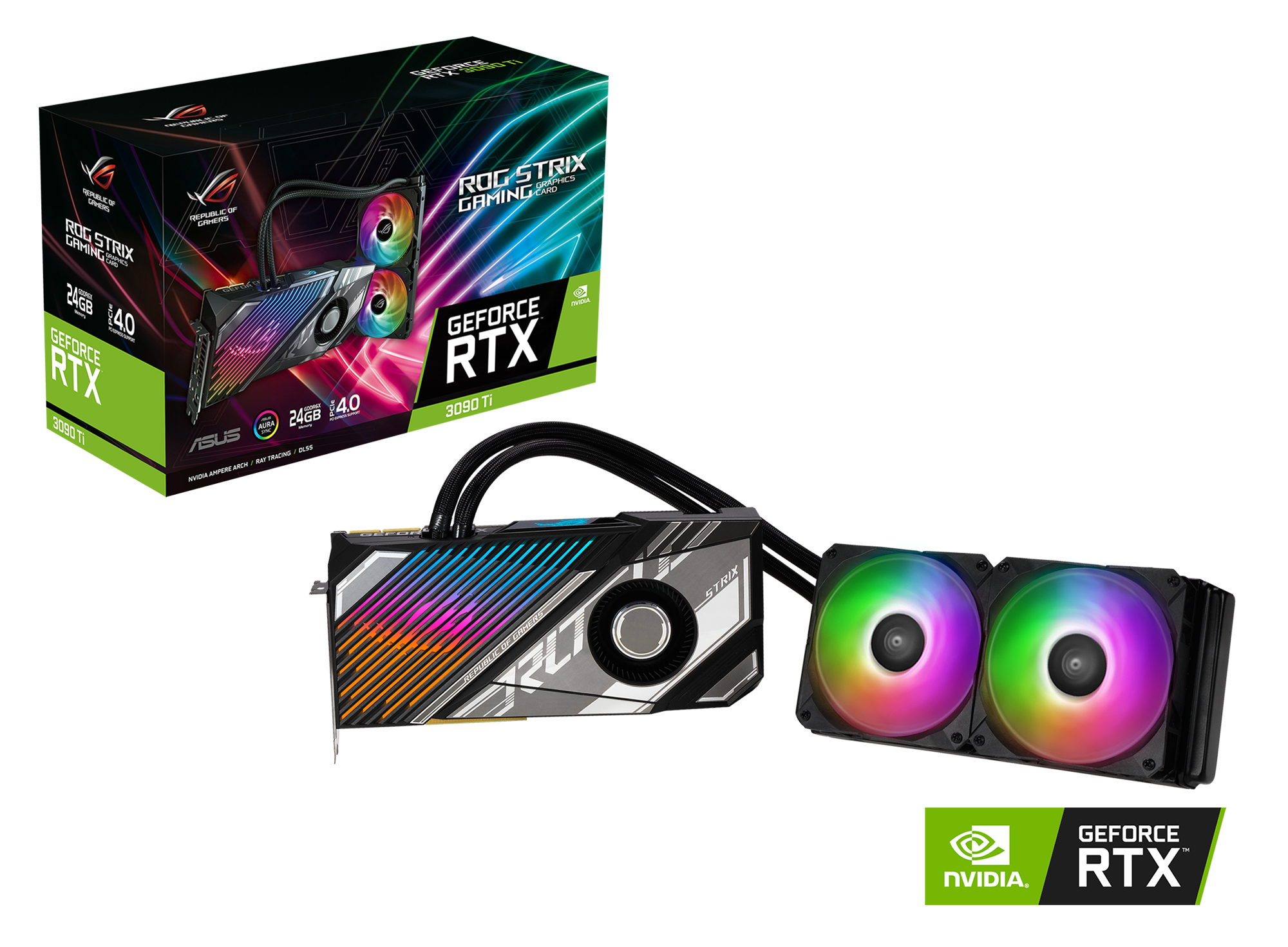 ASUS Nvidia ROG Strix LC-RTX3090TI 24G GAMING (90YV0HC2-M0NA00) (NVIDIA, Grafikkarte)