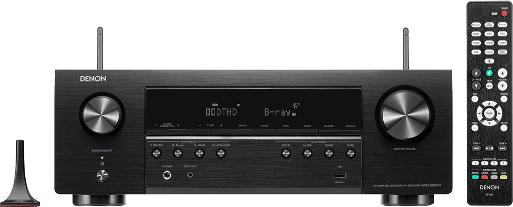 DENON 5.2ch 8K AV-receiver met spraakbediening en HEOS (AVCS660HBKE2)