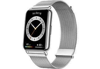 HUAWEI Watch Fit 2 Elegant Smartwatch Edelstahl Edelstahl (Milanaise), 140-210 mm, Silver Frost