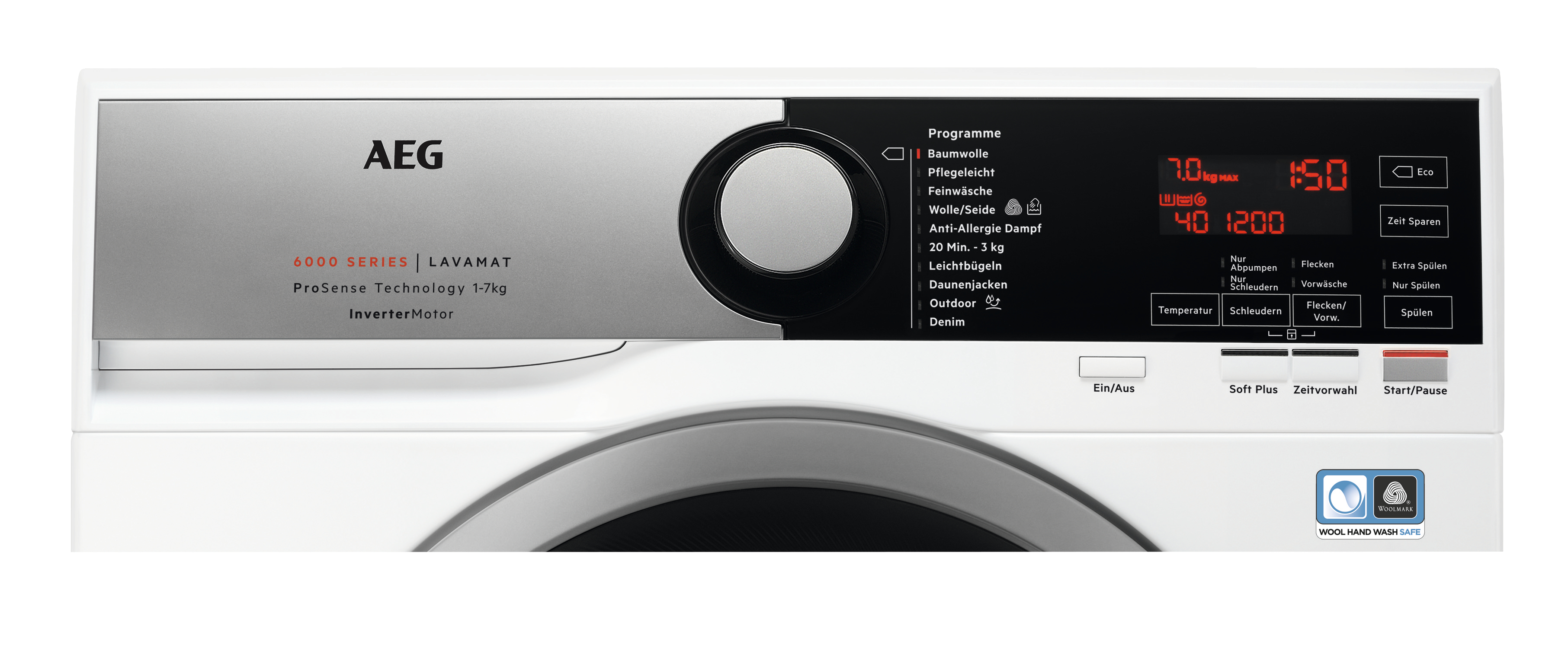 AEG L6SE72475 Serie 6000 mit ProSense Mengenautomatik Waschmaschine (7 kg, 1351 U/Min., D, Ja)